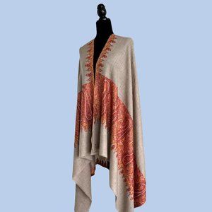 Large shoulder wrap | Elegant shoulder wrap | Pure Cashmere Wrap, Travel wrap